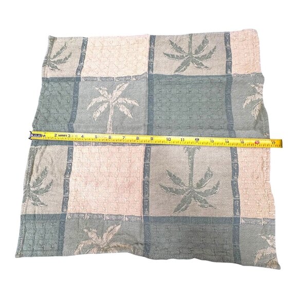 Set 6 Palm Tree Pattern Cotton Placemats Fabric Napkins Coastal Beach House READ - Picture 4 of 9